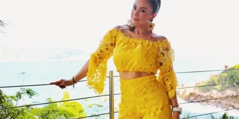 Diseñadora yucateca viste a Aracely Arámbula
