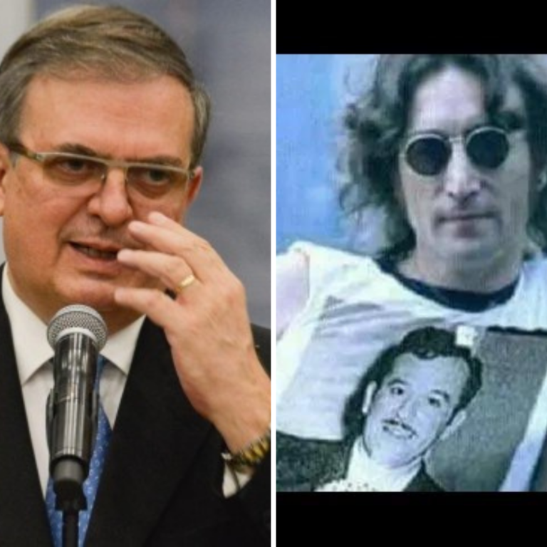 Critican a Marcelo Ebrard por publicar foto falsa de John Lennon