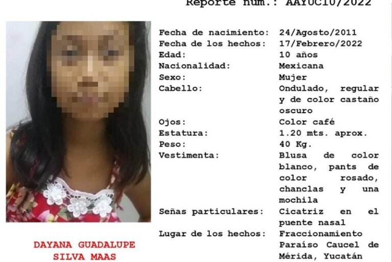 Aparece niña de 10 años que dejó una nota antes de salir de casa en Caucel