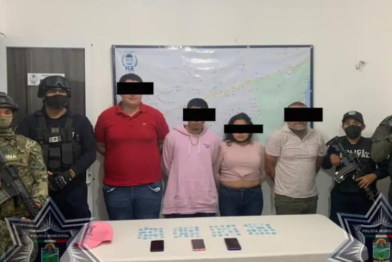 Detienen a 12 personas con droga y armas en la zona hotelera de Tulum