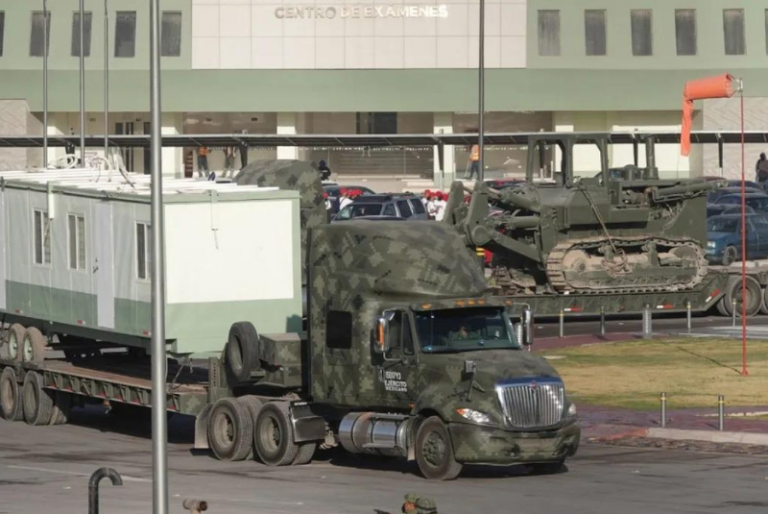 Sedena pone en marcha el primer convoy con materiales y maquinaria para construcción del Tren Maya