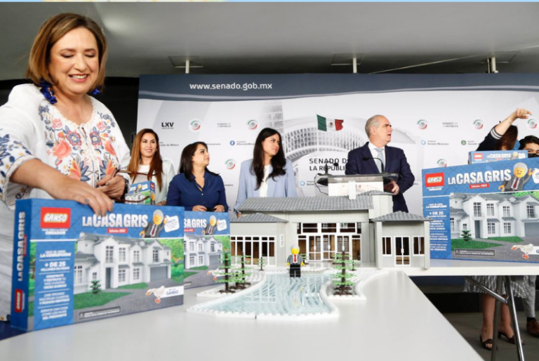 “Construye y destruye tu país”: El juego Lego de la “casa gris” con que ironiza el PAN en el Senado