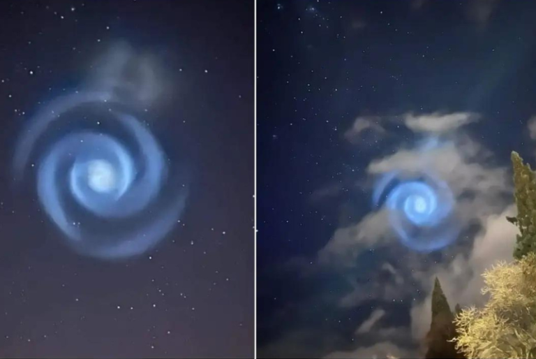 Extraña espiral iluminó el cielo en Nueva Zelanda; expertos explican su origen