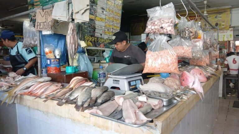 Cuaresma inicia sin repunte en ventas de pescados y mariscos en el Mercado Lucas de Gálvez