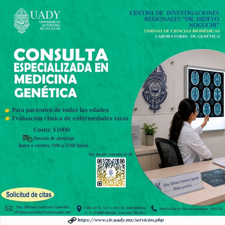 UADY fortalece la atención médica con consulta especializada en genética para todas las edades