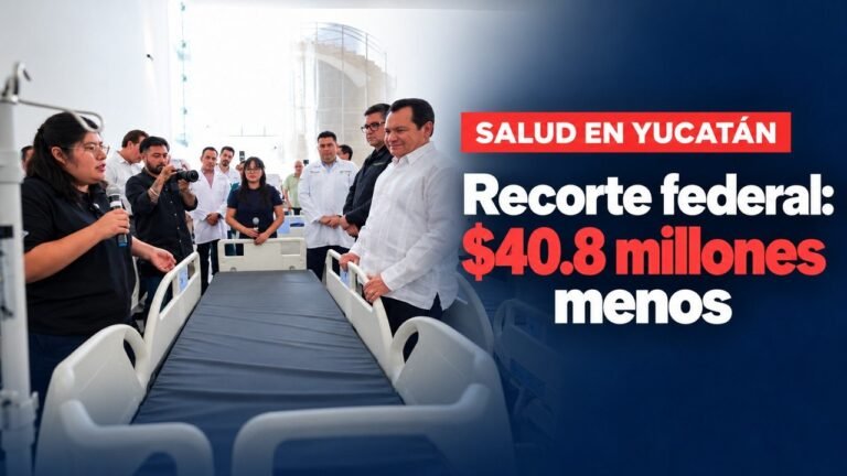 Yucatán tendrá 40.8 millones de pesos menos para acciones de salud pública